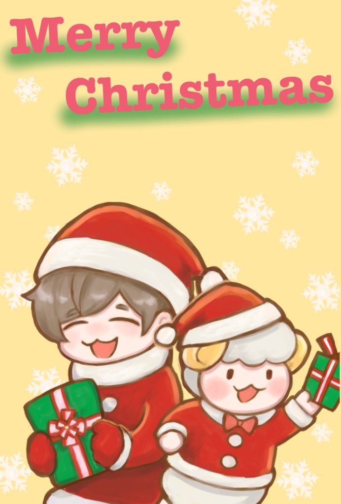 壺ひつじのクリスマスカード2025