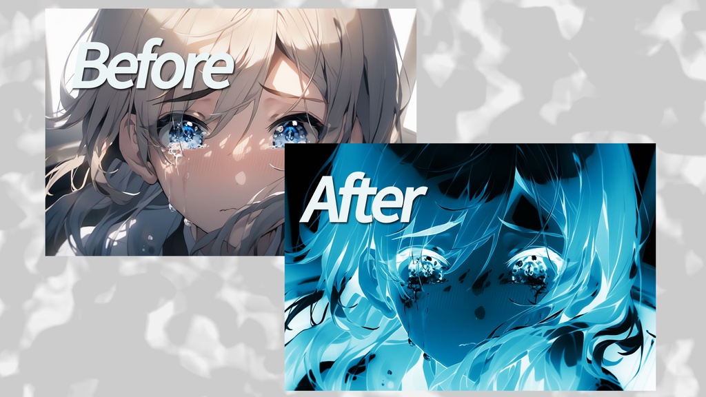 【AEプリセット】MV・リリック素材 ネガポジ反転 AEプリセット