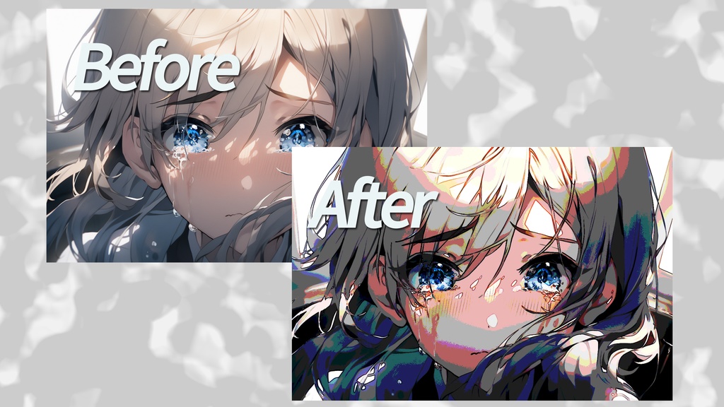 【AEプリセット】MV/リリック素材 セルルックエフェクト