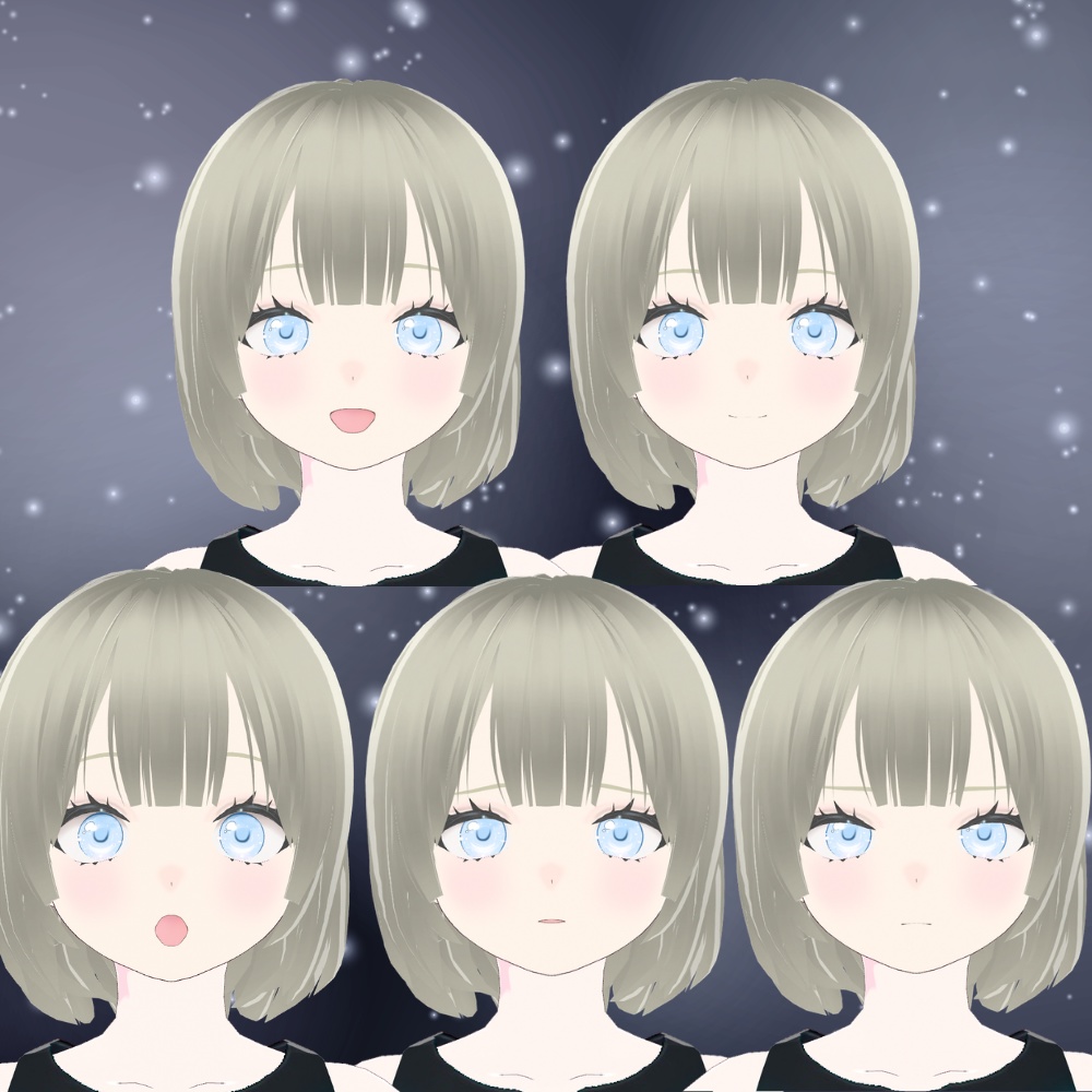 【無料/Free】オリジナル3Dモデル「ダークあいす」【VRM】