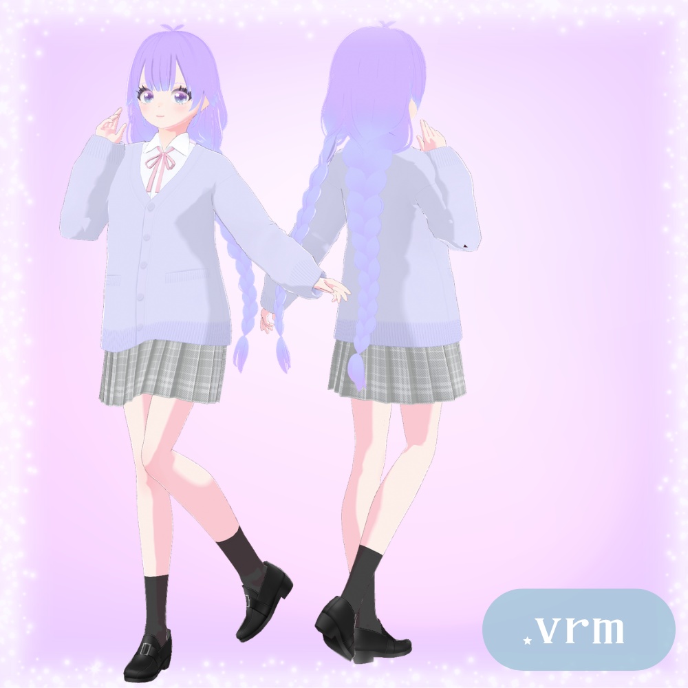 【無料あり】VRoid製オリジナル3Dモデル「めりぃ」【VRM/Vroid】