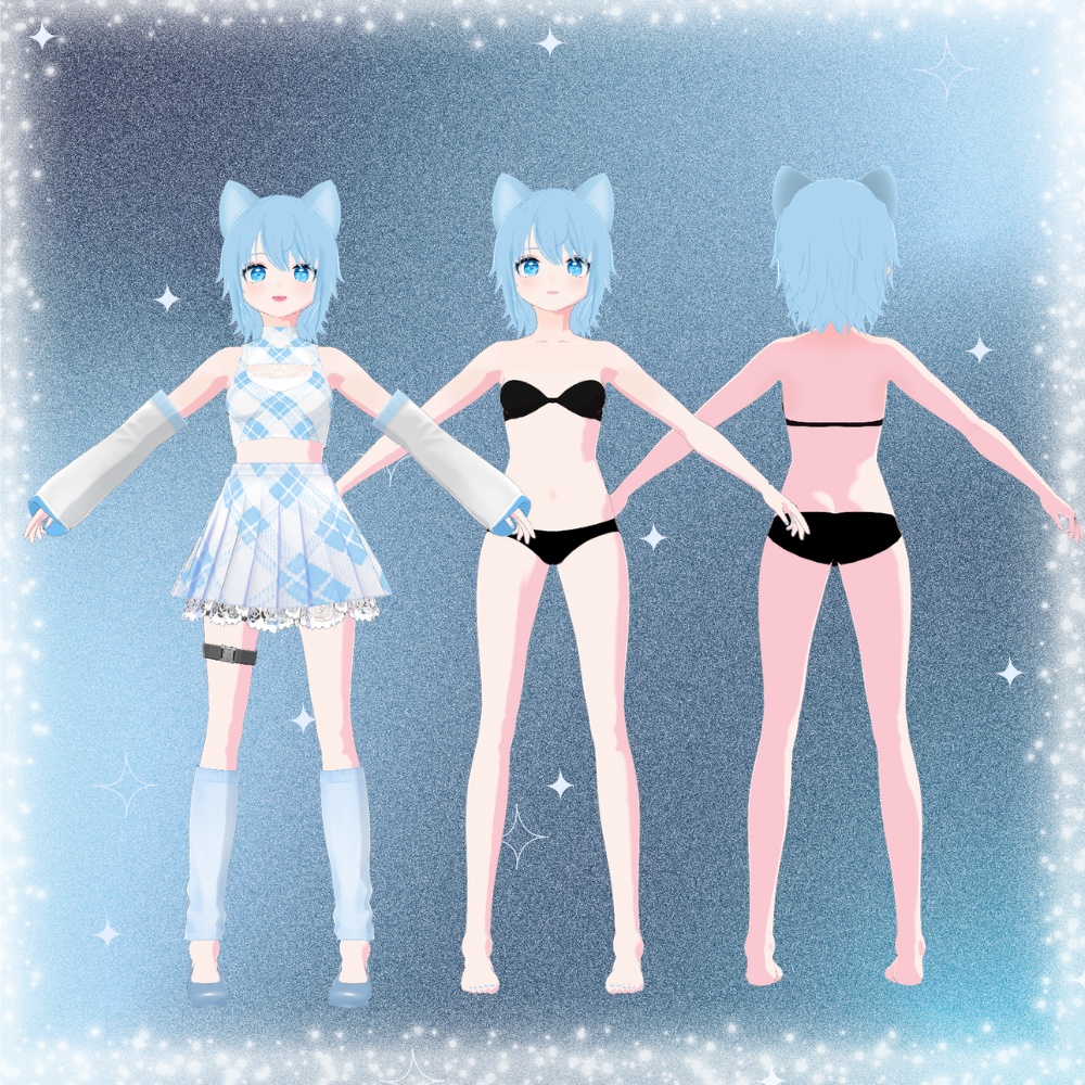【一点限定】オリジナル3Dモデル「ミュウ」【VRoid】