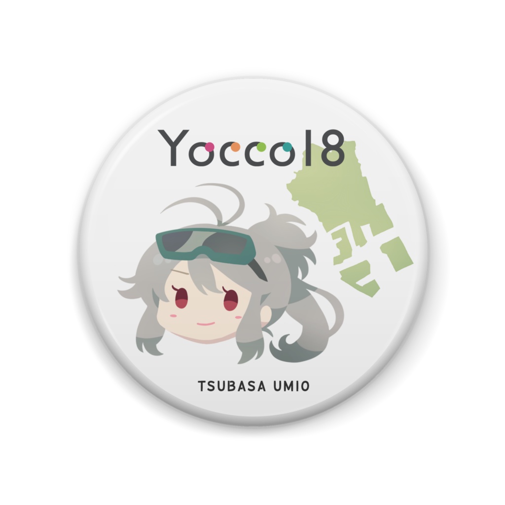 Yocco18キャラクター缶バッジ（大）