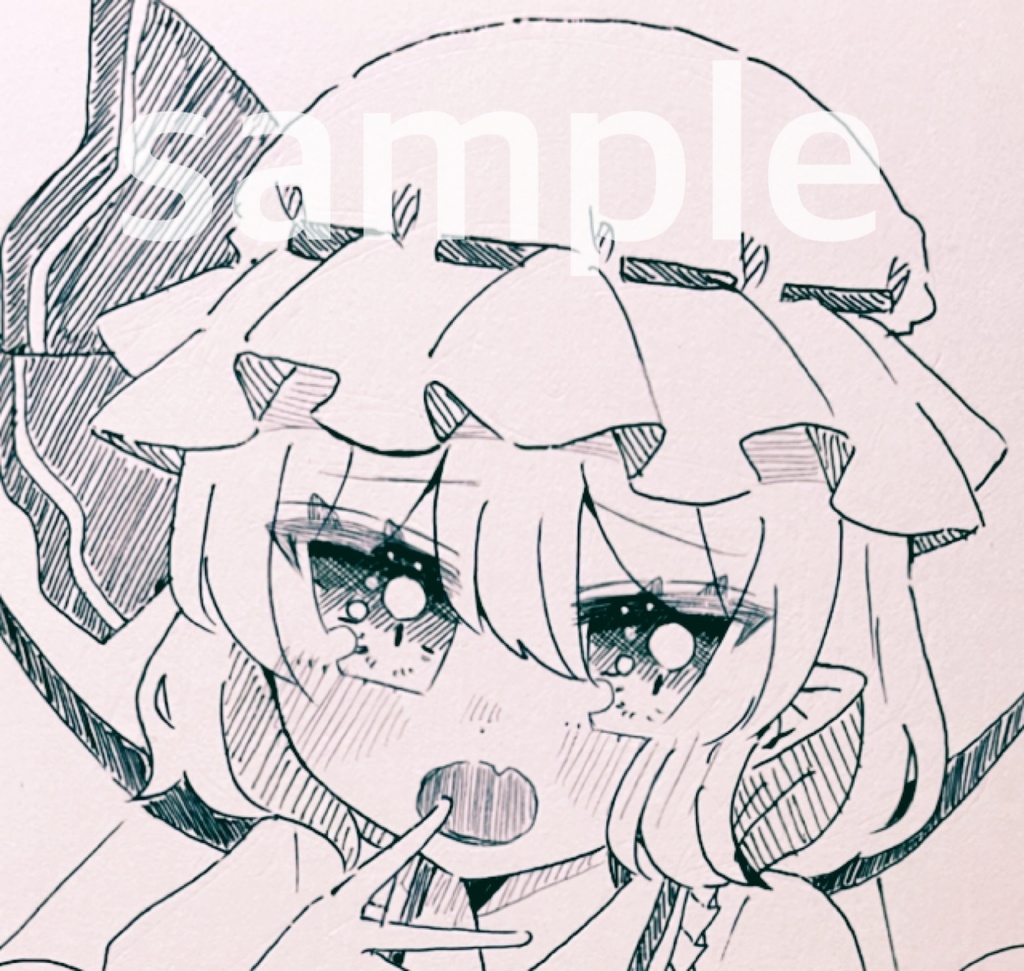 レミリア スカーレット 東方project 手描きイラスト 同人 Harusamemen Booth