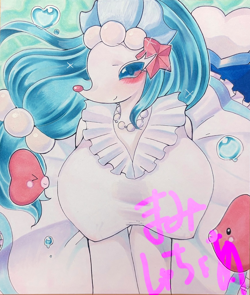 アシレーヌ  ウェディング　手描きイラスト