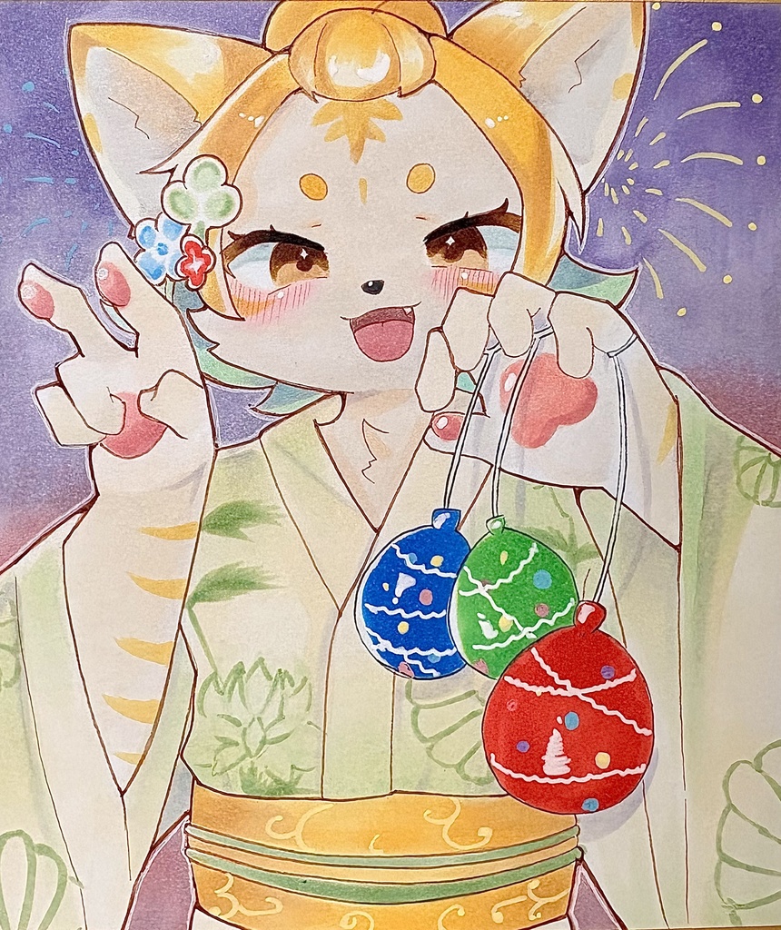 Bunnimals 手描きイラスト 原画