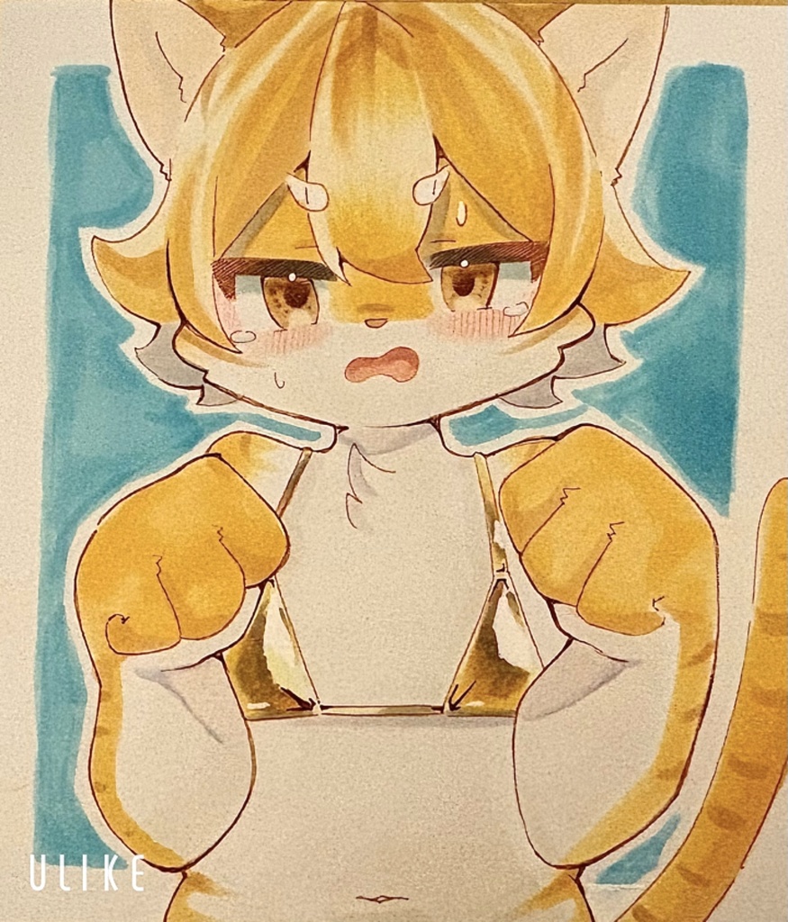 ケモショタ　手描きイラスト