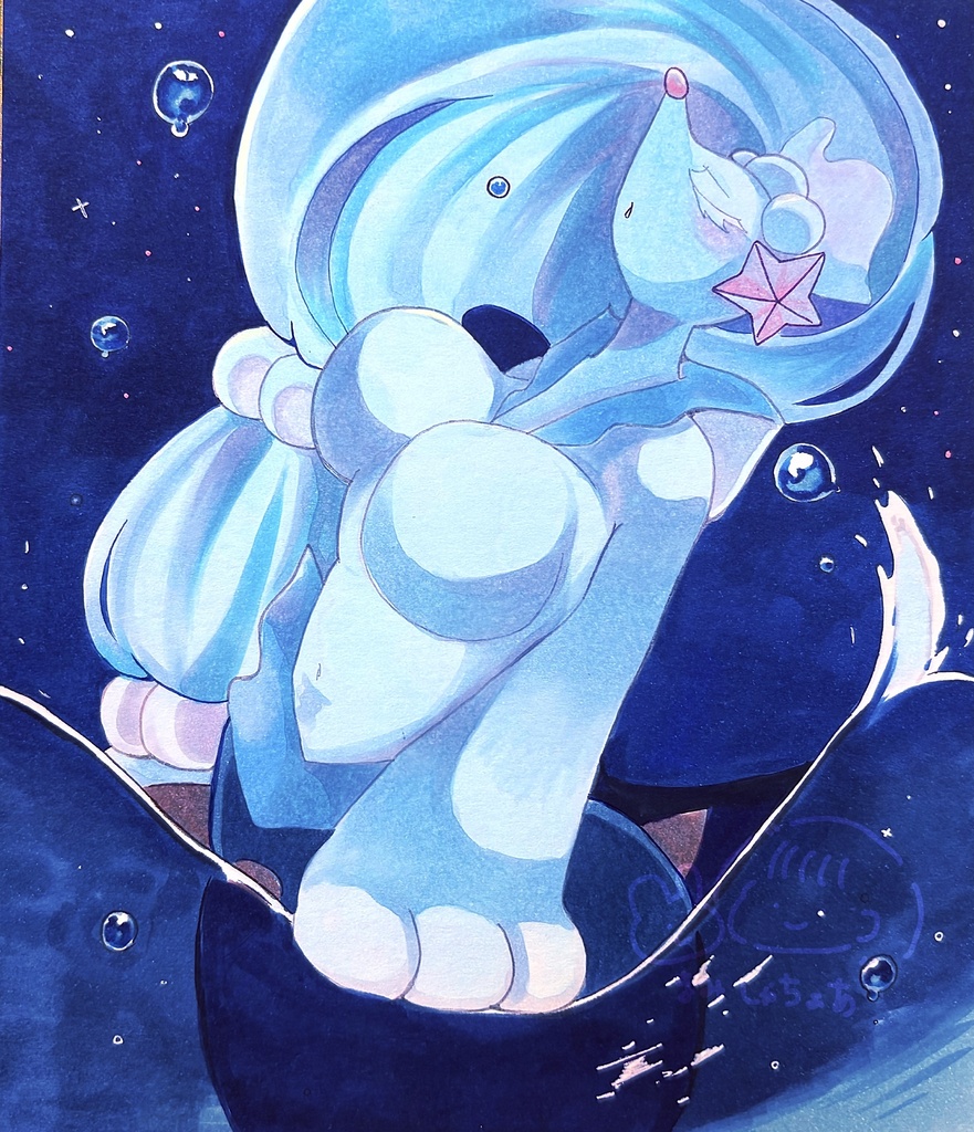 アシレーヌ  手描きイラスト