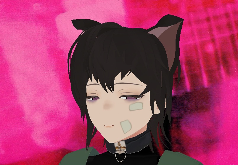 Ritsuka's hair and ears! Vroid hair preset cat ears Loveless