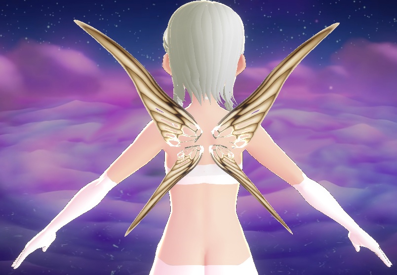Vroid Fairy Wings Hair Preset! 妖精の翼