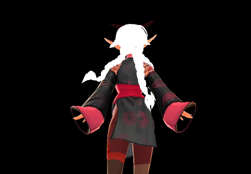 Succubus Demon Horns Hair Preset Long Braids Vroid Preset