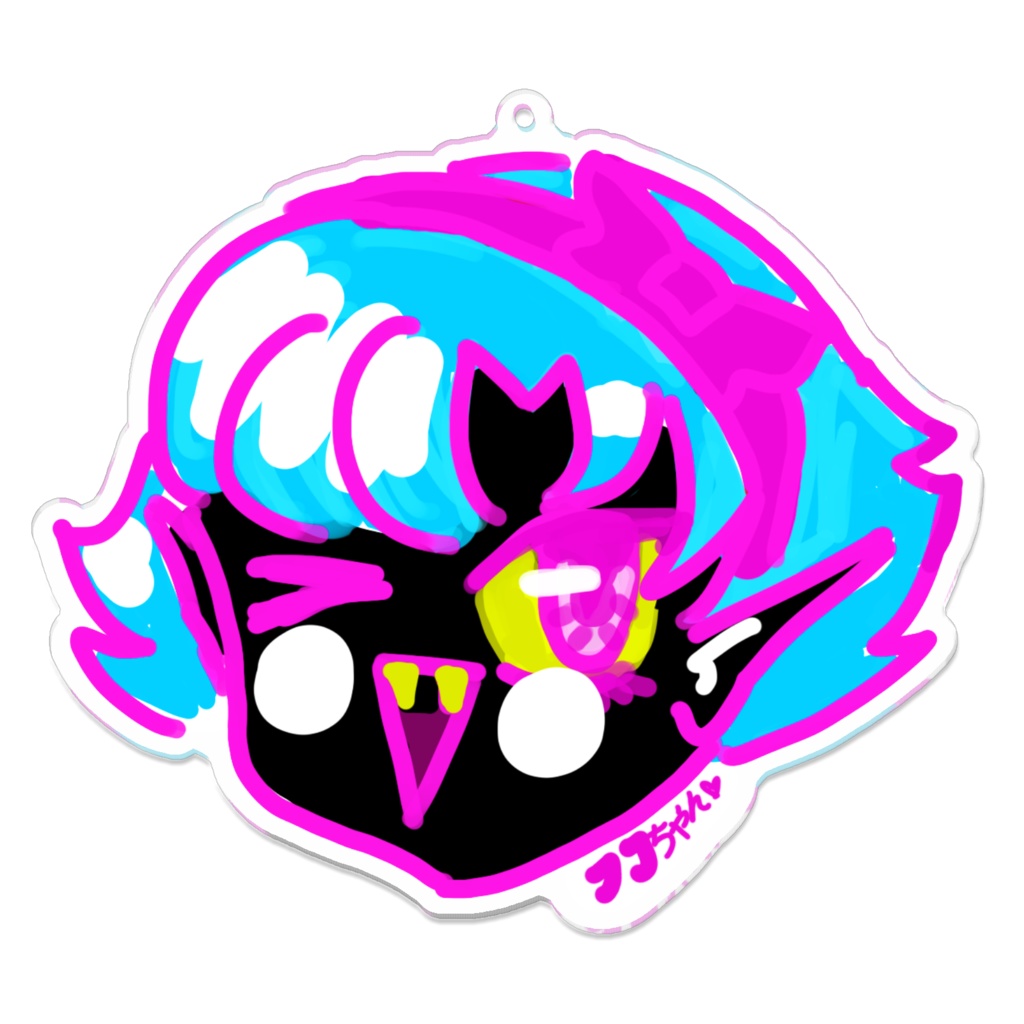 Oni Girl Demon Girl Acrylic Key Chain アクリルキーホルダ kawaii gift