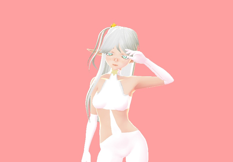 無料の製品 FREE Long white hair VROID PRESET 長い白髪