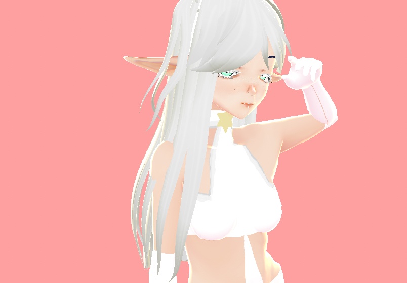 無料の製品 FREE Long white hair VROID PRESET 長い白髪