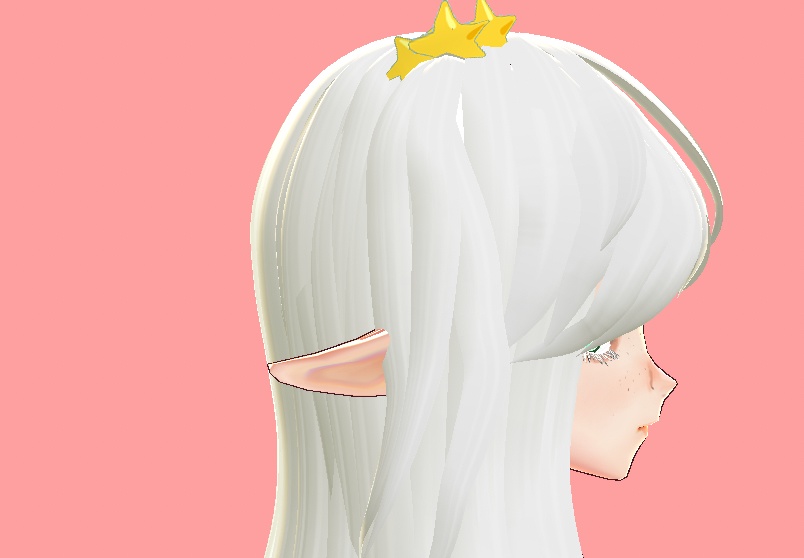 無料の製品 FREE Long white hair VROID PRESET 長い白髪