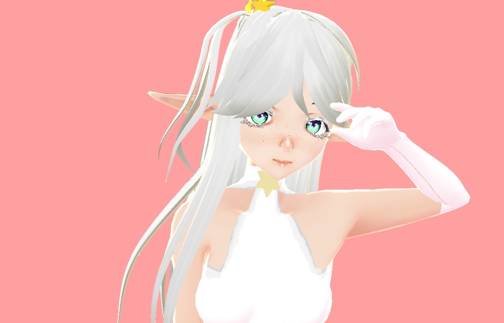 無料の製品 FREE Long white hair VROID PRESET 長い白髪