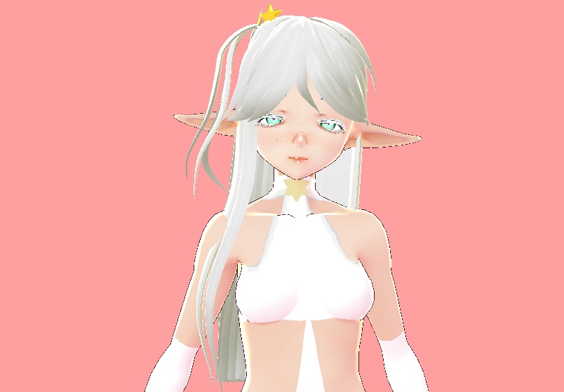 無料の製品 FREE Long white hair VROID PRESET 長い白髪