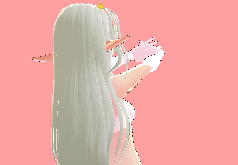 無料の製品 FREE Long white hair VROID PRESET 長い白髪
