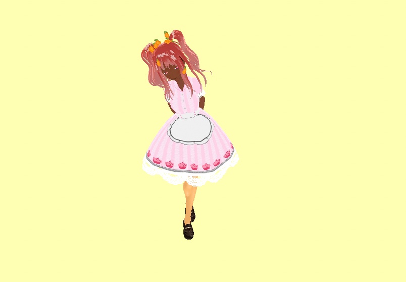 Two Tails Hair Preset Kawaii Pink Vroid Hair