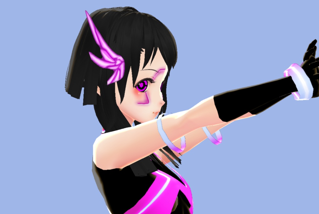 Cyborg Girl Mecha Wings Hair Preset