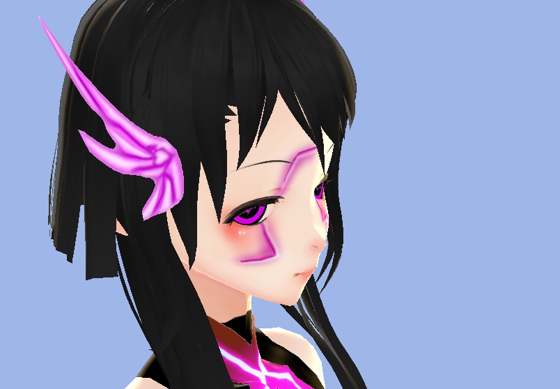 Cyborg Girl Mecha Wings Hair Preset