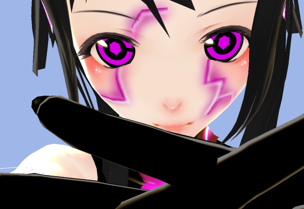 Cyborg Girl Mecha Wings Hair Preset