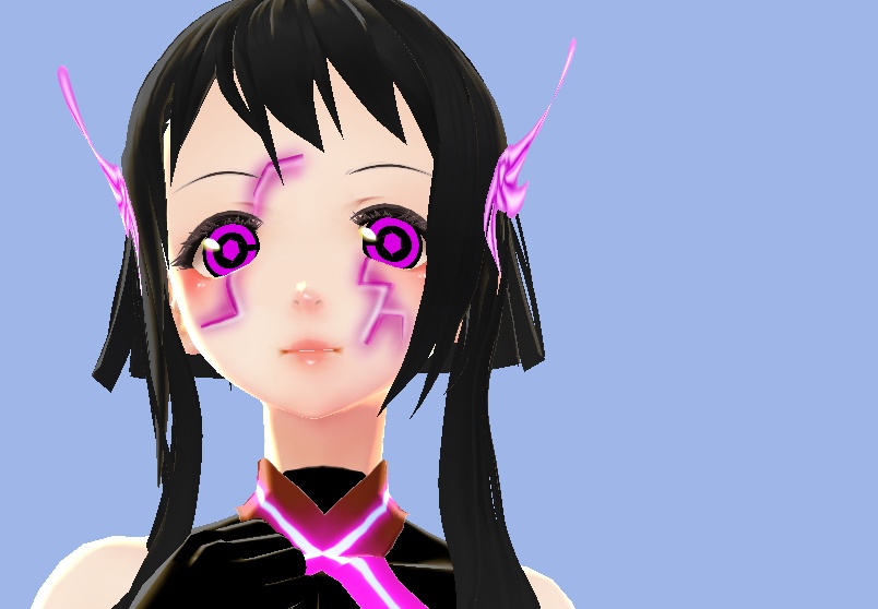 Cyborg Girl Mecha Wings Hair Preset