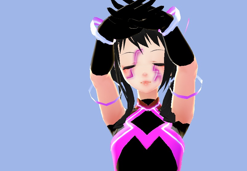 Cyborg Girl Mecha Wings Hair Preset