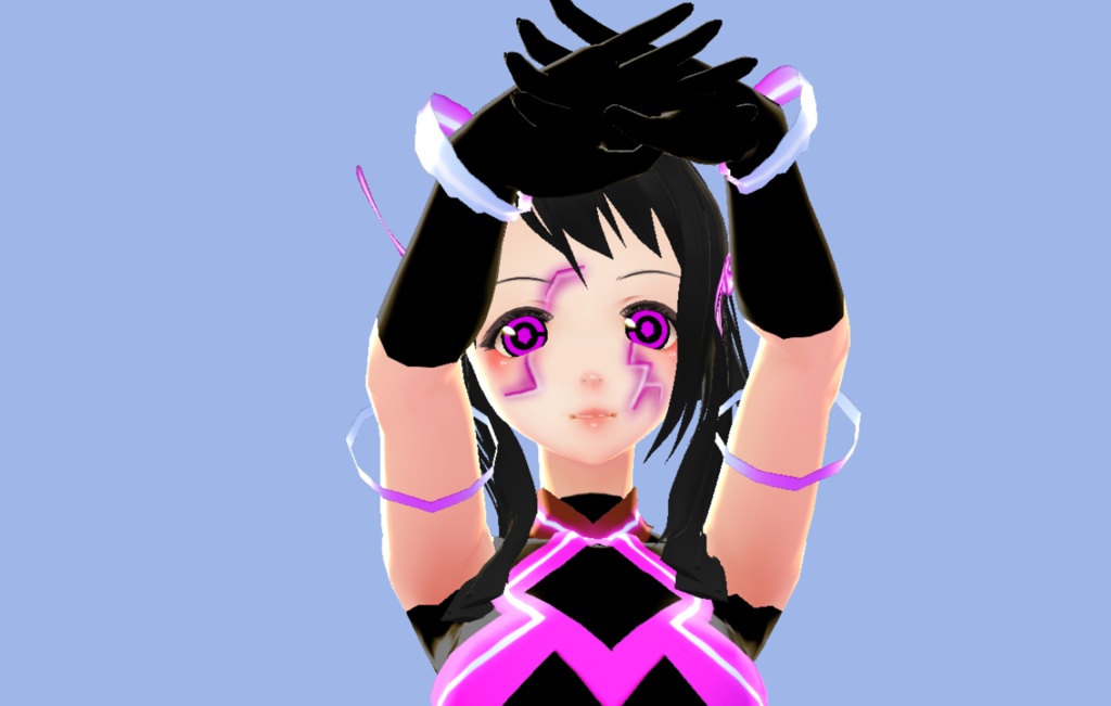 Cyborg Girl Mecha Wings Hair Preset