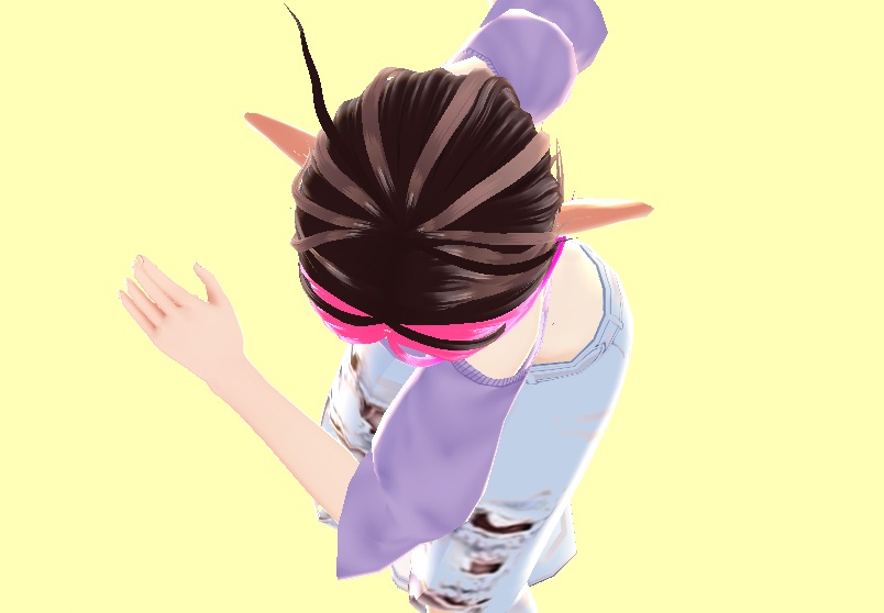 Two color hair VROID preset Y2K style E girl Vroid Hair Preset