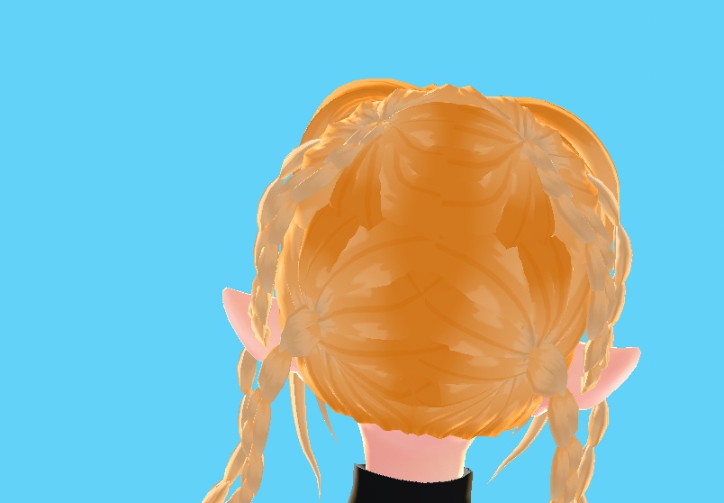 LONG HAIR AND BRAIDS TWO RETRO ANIME HAIR