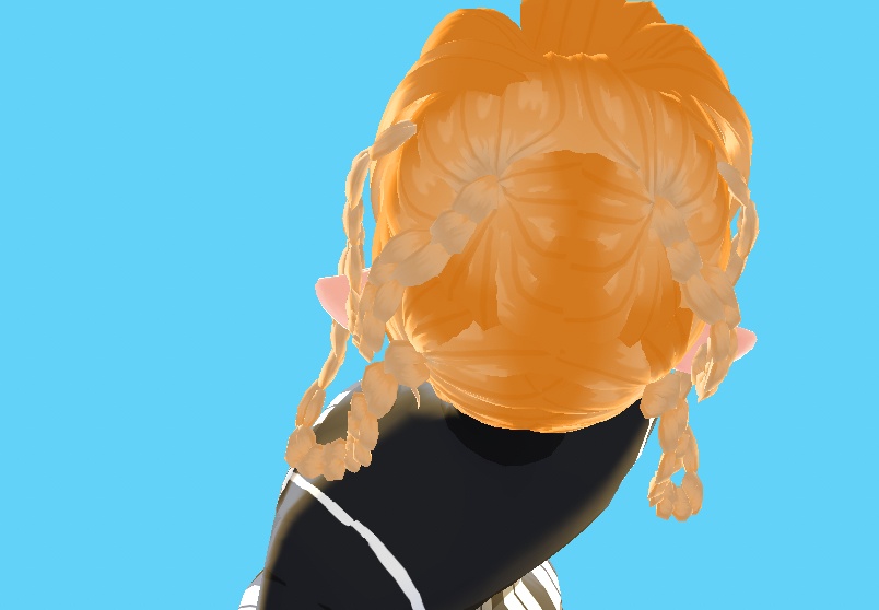 LONG HAIR AND BRAIDS TWO RETRO ANIME HAIR