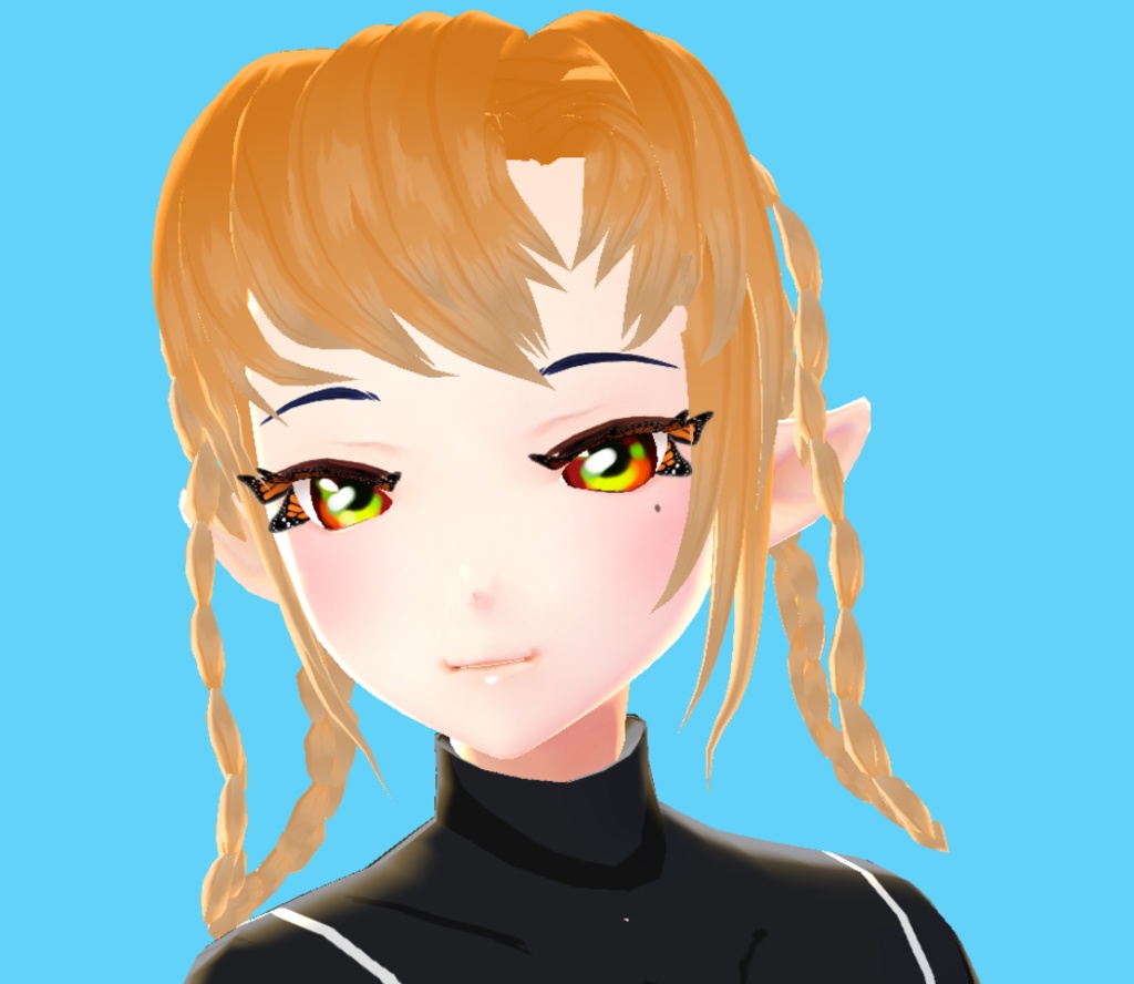 LONG HAIR AND BRAIDS TWO RETRO ANIME HAIR