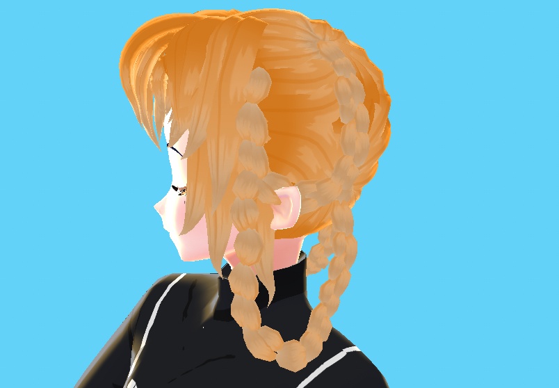 LONG HAIR AND BRAIDS TWO RETRO ANIME HAIR
