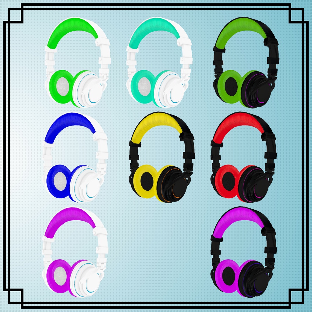 【VRChat想定】ヘッドホン - Headphone01