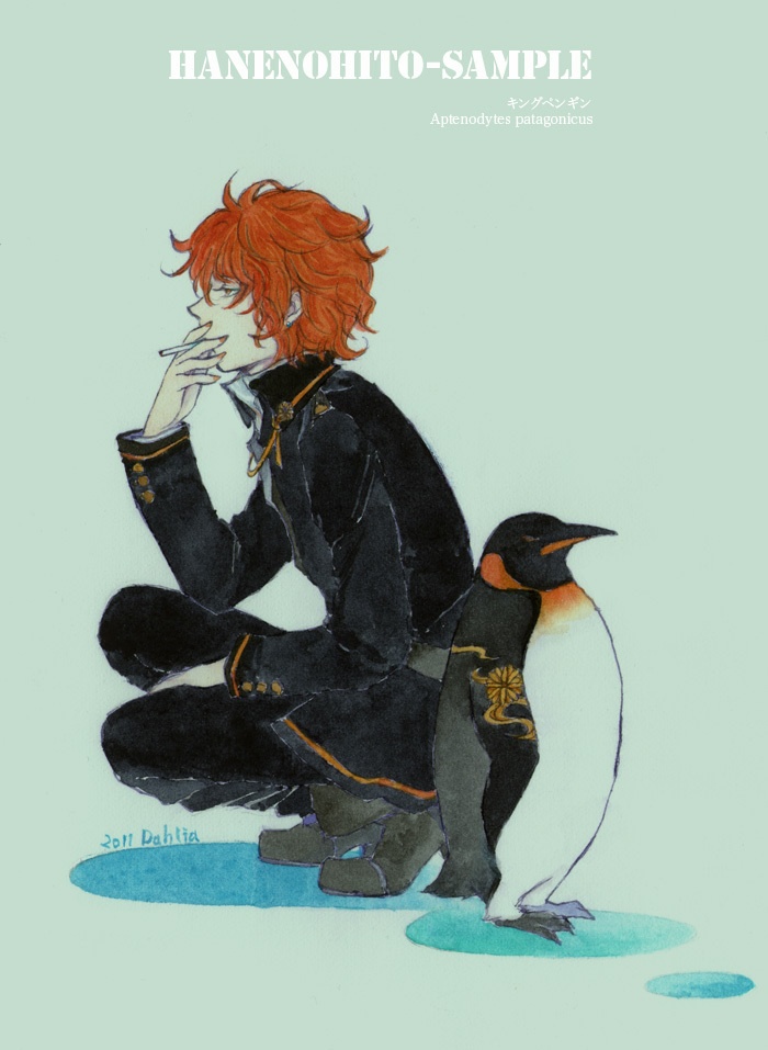 「羽の人」 -鳥の擬人化イラスト制作-