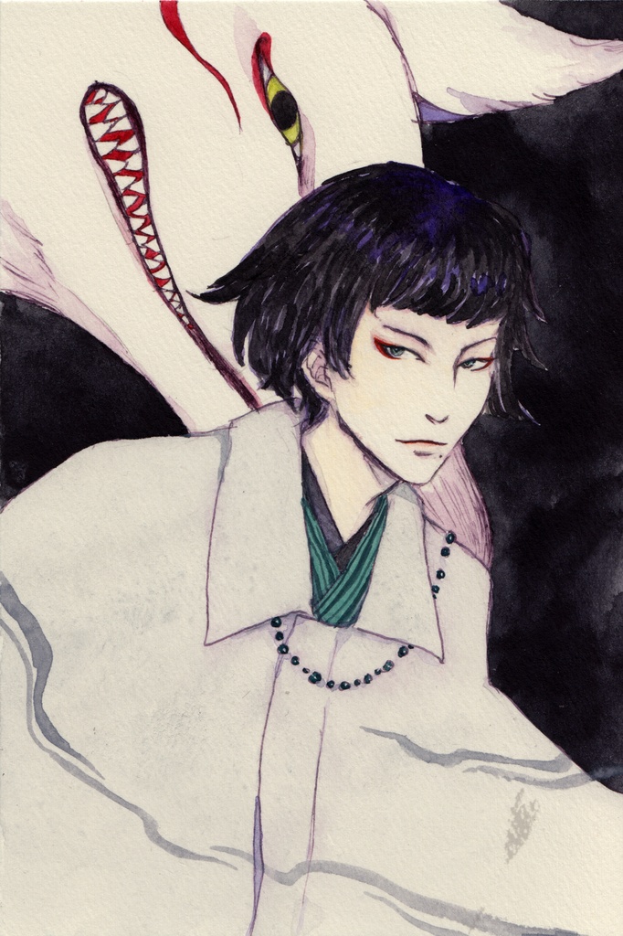 原画販売：『白の九尾』