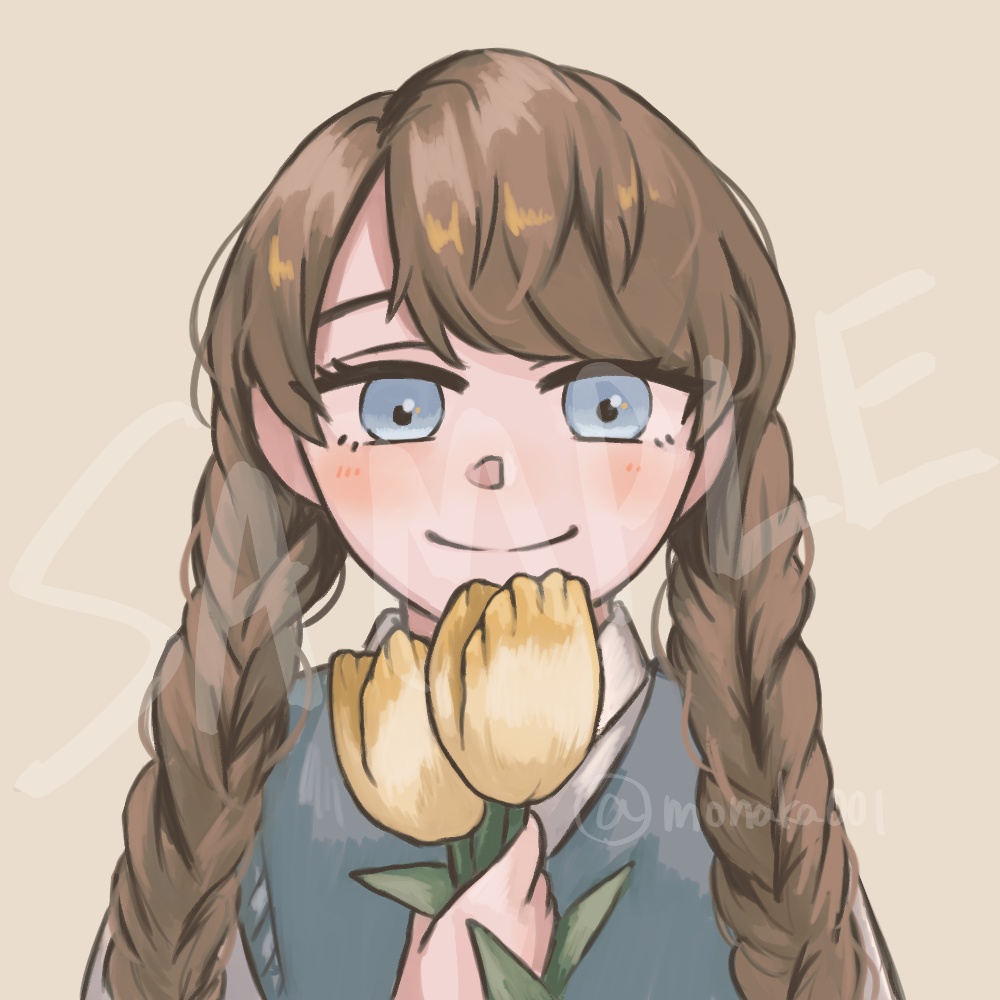 SNS用 厚塗りアイコン