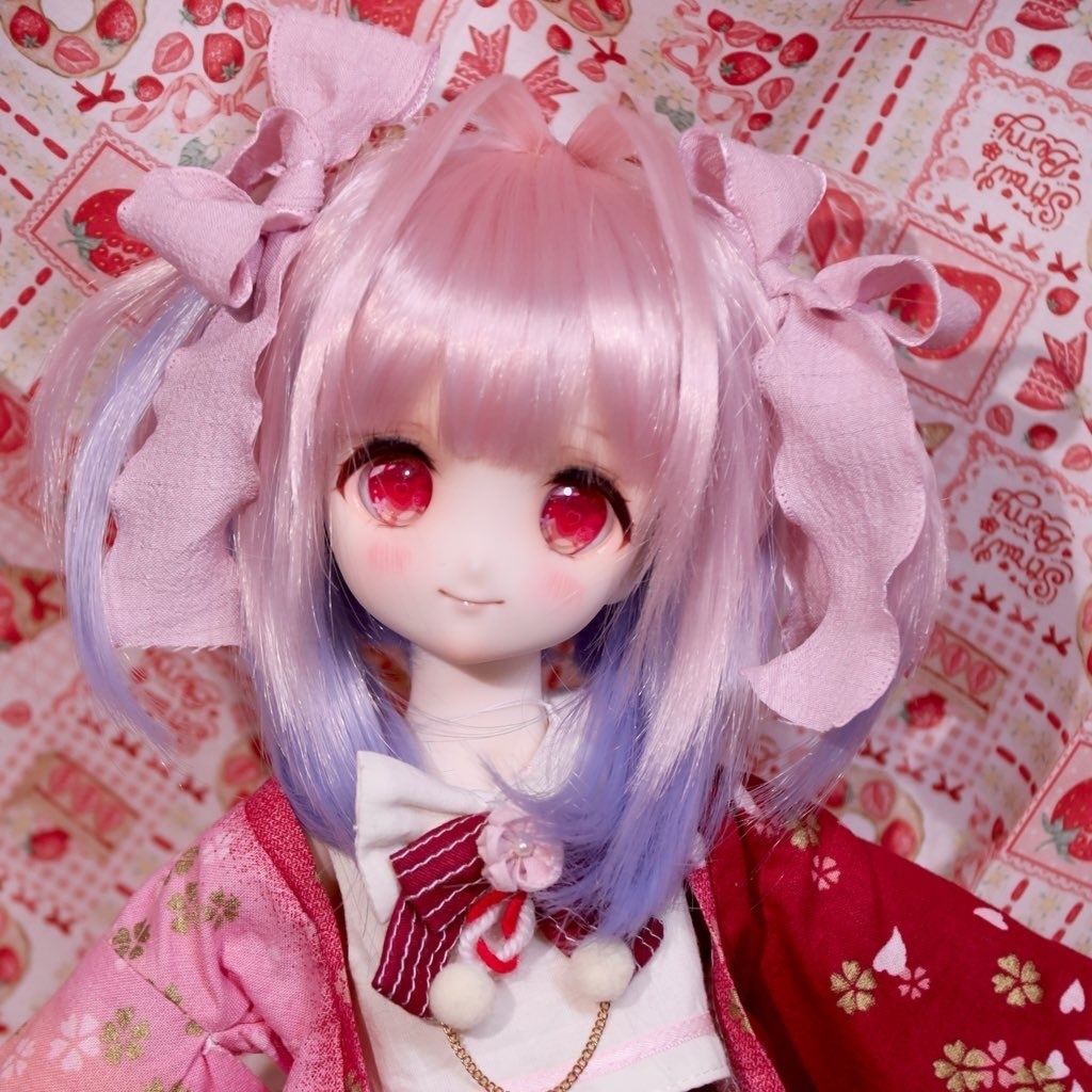 【受付終了展示】【麗か】細ツインテール インテーク 2色ミックス レイヤーカットボブ