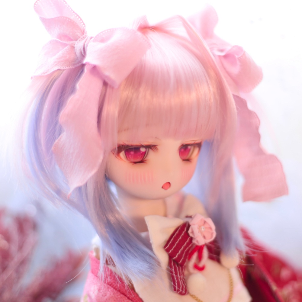 【受付終了展示】【麗か】細ツインテール インテーク 2色ミックス レイヤーカットボブ