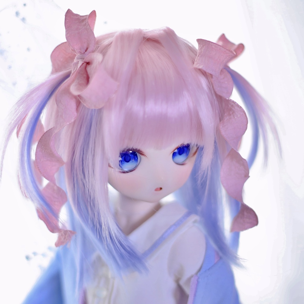 【受付終了展示】【麗か】細ツインテール インテーク 2色ミックス レイヤーカットボブ