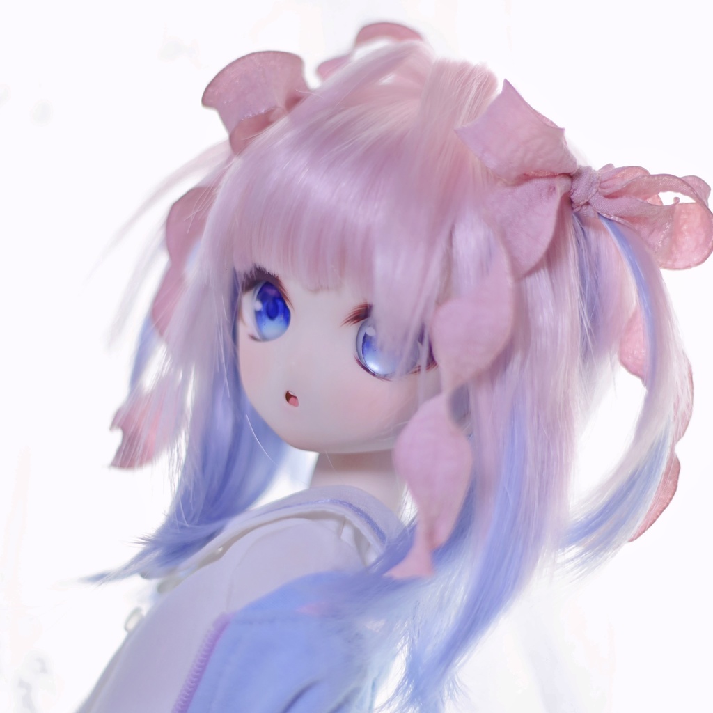 【受付終了展示】【麗か】細ツインテール インテーク 2色ミックス レイヤーカットボブ