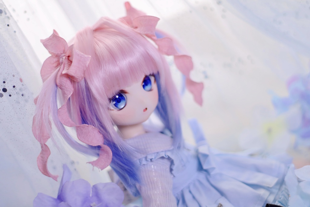 【受付終了展示】【麗か】細ツインテール インテーク 2色ミックス レイヤーカットボブ