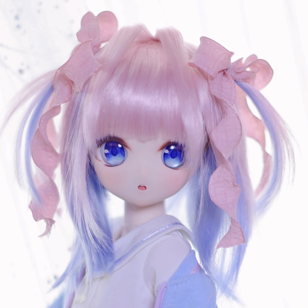 【受付終了展示】【麗か】細ツインテール インテーク 2色ミックス レイヤーカットボブ