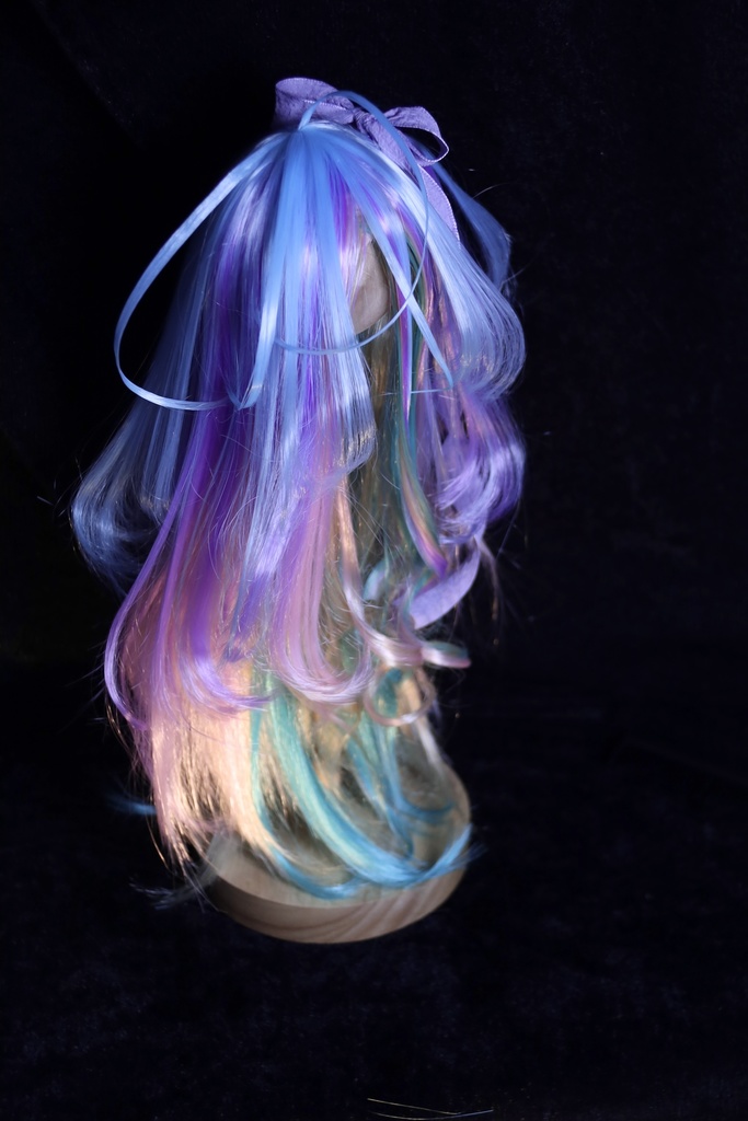 【受注】5段ウルフレイヤー ロングゆるカール 1/3ドール用 9インチ ドールウィッグ 在庫素材有