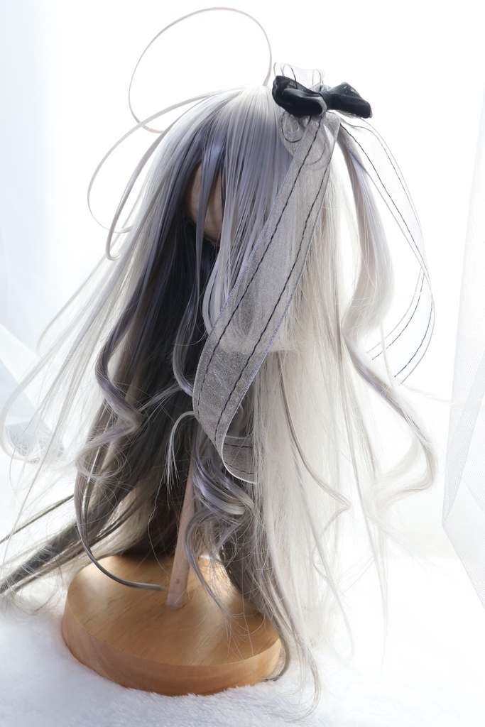 【受注】5段ウルフレイヤー ロングゆるカール 1/3ドール用 9インチ ドールウィッグ 在庫素材有