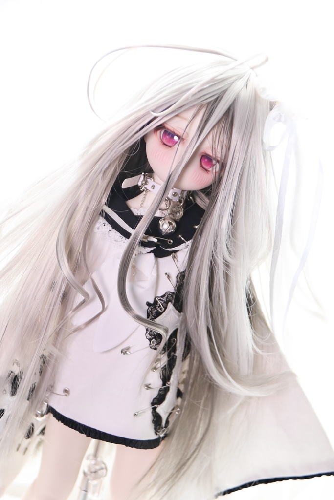 【受注】5段ウルフレイヤー ロングゆるカール 1/3ドール用 9インチ ドールウィッグ 在庫素材有