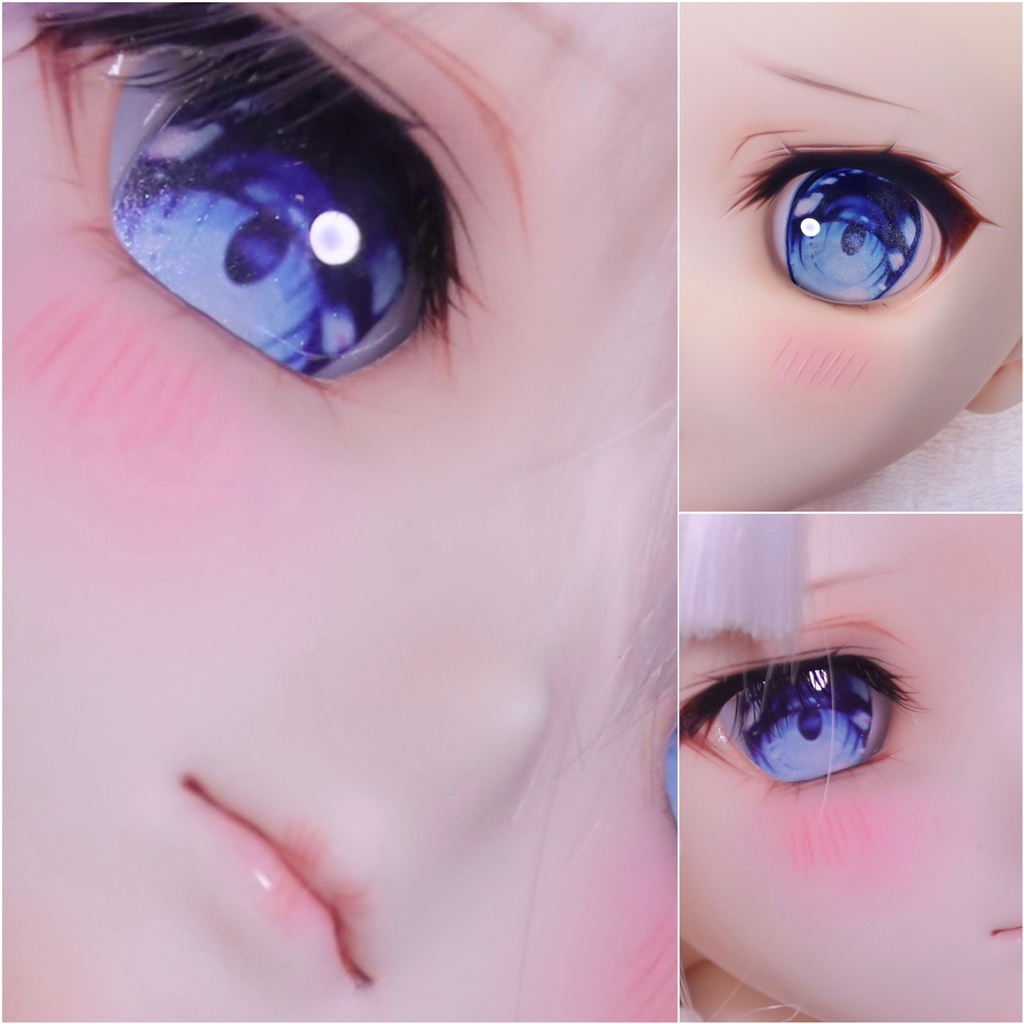 1/3ドール用 カボションアイ オリジナルドールアイ 20mm Mdd DD 用アニメアイ