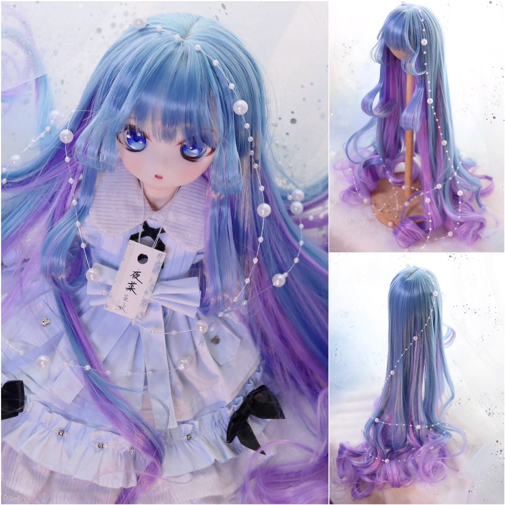 【展示】【海妖姫】1/3 9.5インチ オリジナル前髪造形 ドールウィッグ