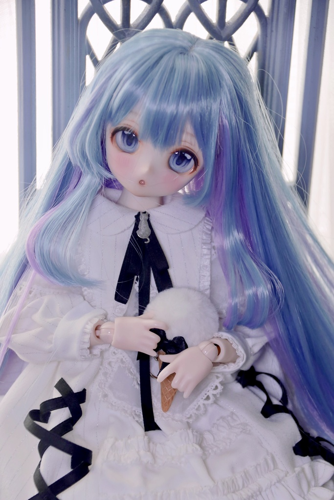 【展示】【海妖姫】1/3 9.5インチ オリジナル前髪造形 ドールウィッグ